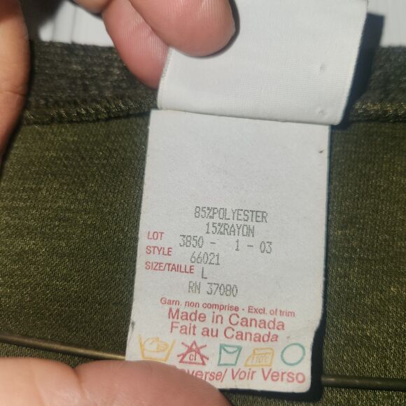 Studio C Vintage Green Cardigan Sweater Womens L Knit Button-Up - Picture 5 of 6